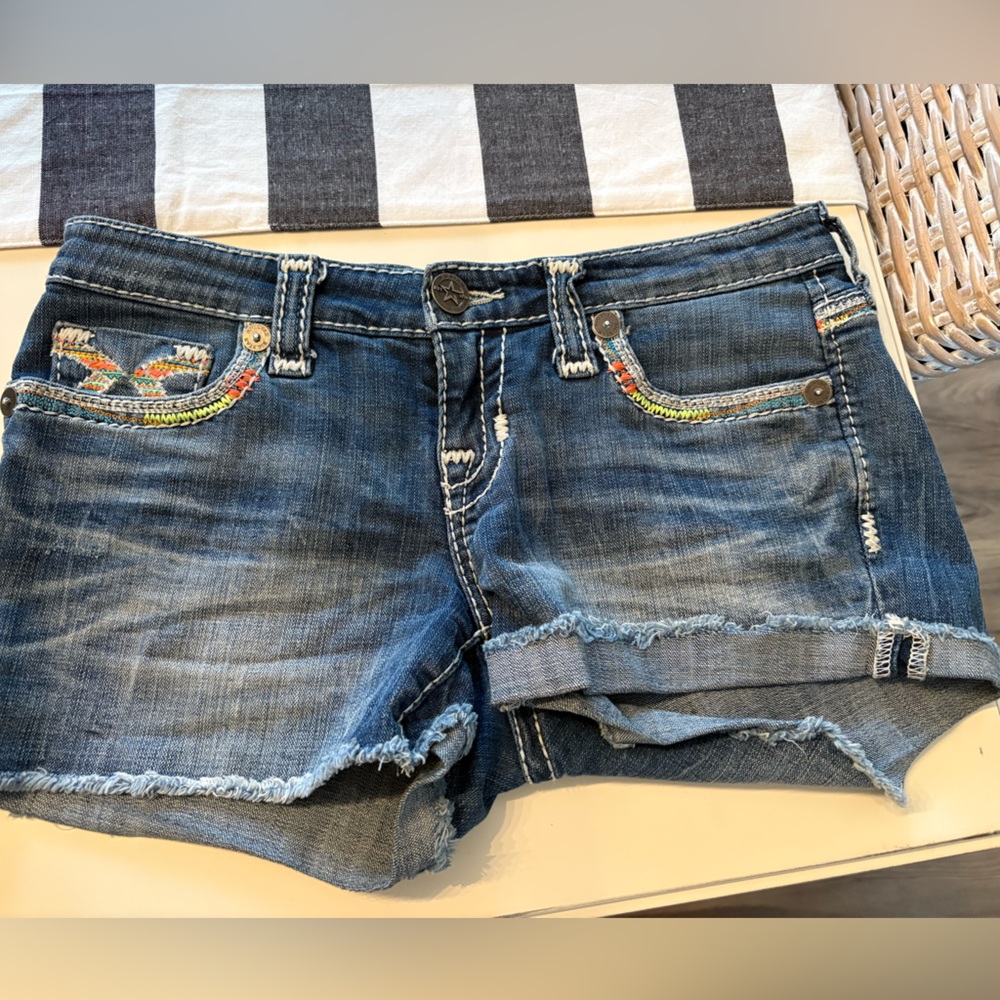Blue Denim Shorts